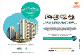 Book 3 BHK duplex apartments at Trimurty Ariana in Jaipur